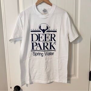 Deer Park Spring Water Tshirt tee embroidered logo men's size larges size medium